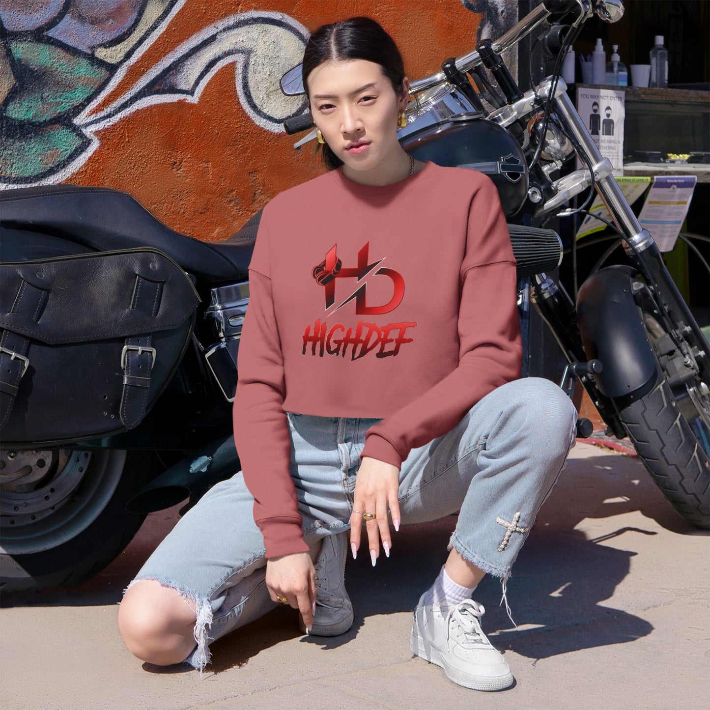 Dj HighDef Women's Cropped Sweatshirt